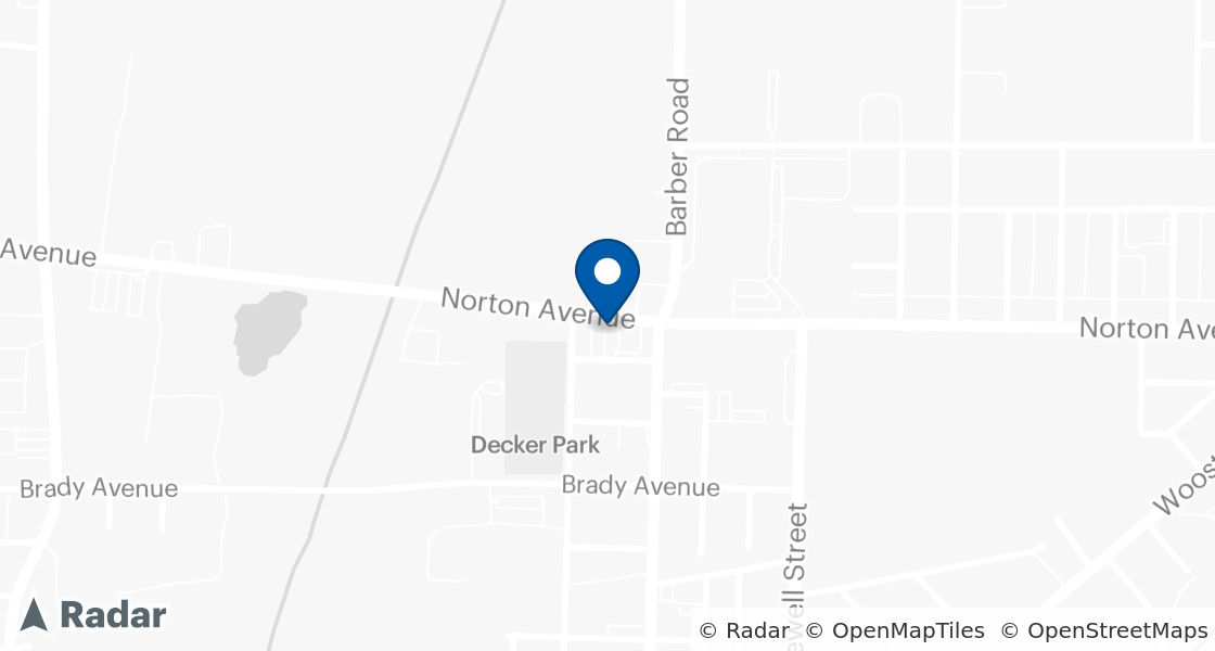 Map of Dairy Queen Location:: 580 Norton Ave, Barberton, OH, 44203-1742